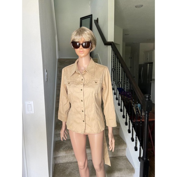 Jones New York Signature Jacket stretch Women Sz L Pre-owned - Picture 1 of 9